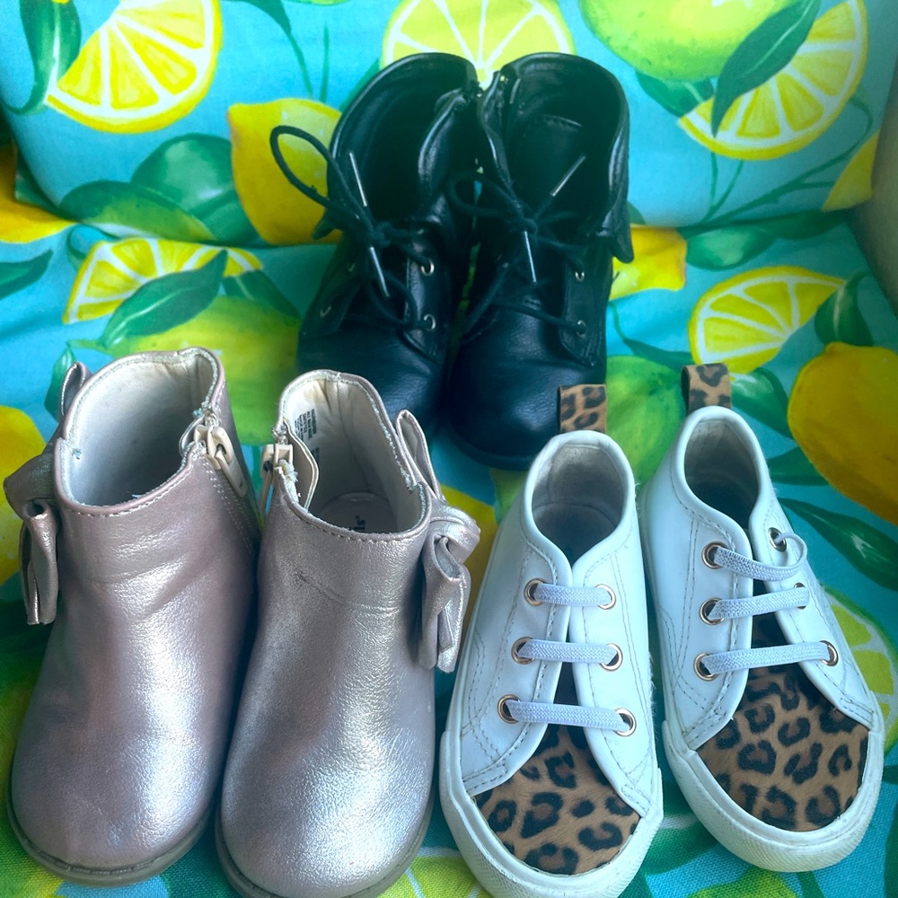 3 pair toddler shoes